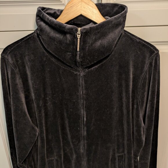 Jones New York Sport Black Velour Zip Jacket | Excellent Condition, Size 2X - Picture 4 of 14